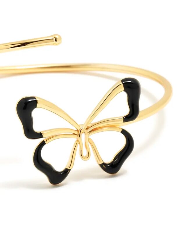 Colección Mariposas. Colgantes, pendientes, anillos y choker de plata con baño de oro y esmalte.